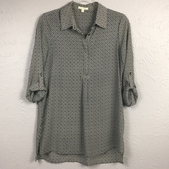 Pleione Black & White Patterned Top Size XS - Picture 1 of 12